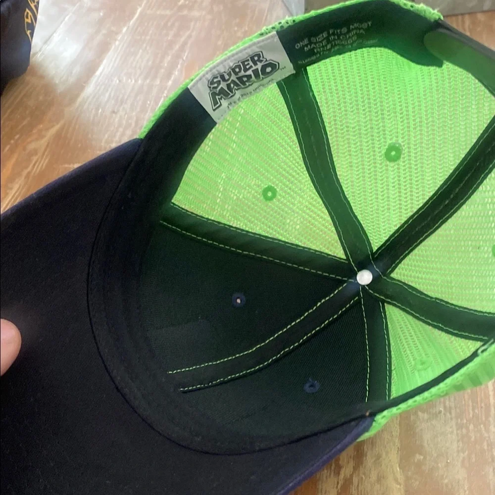 Super Mario Kids' Green and Blue Yoshi Cap